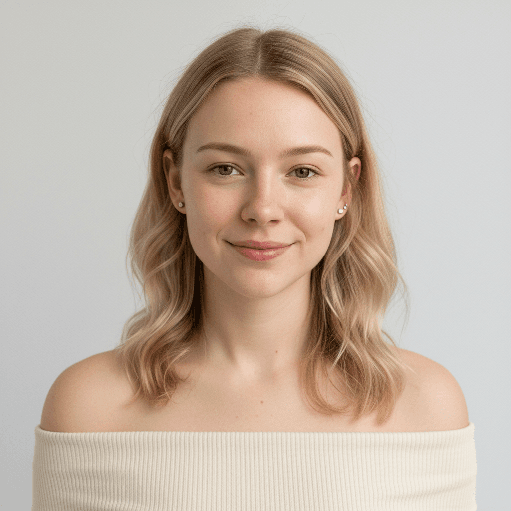 After headshot: professionele shoot modellenwerk/actrice met lichte achtergrond