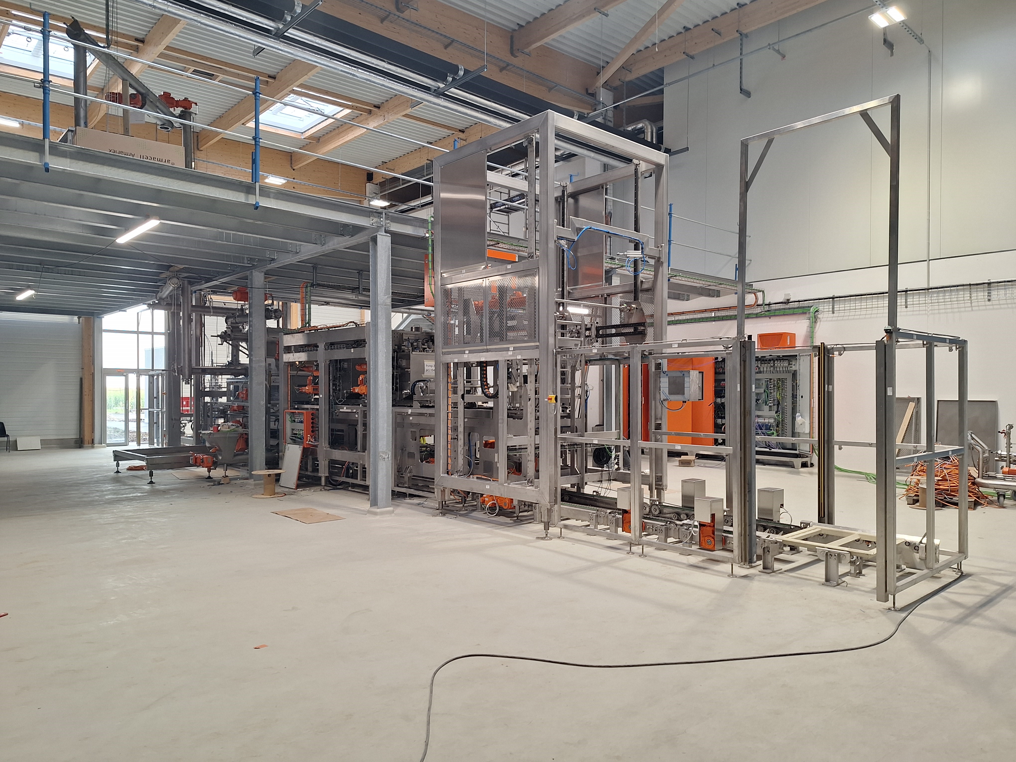 Commissioning van een productielijn voor snoepjes