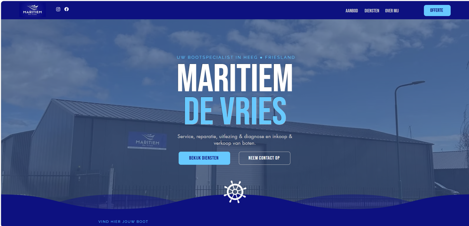 Website door mij ontworpen
