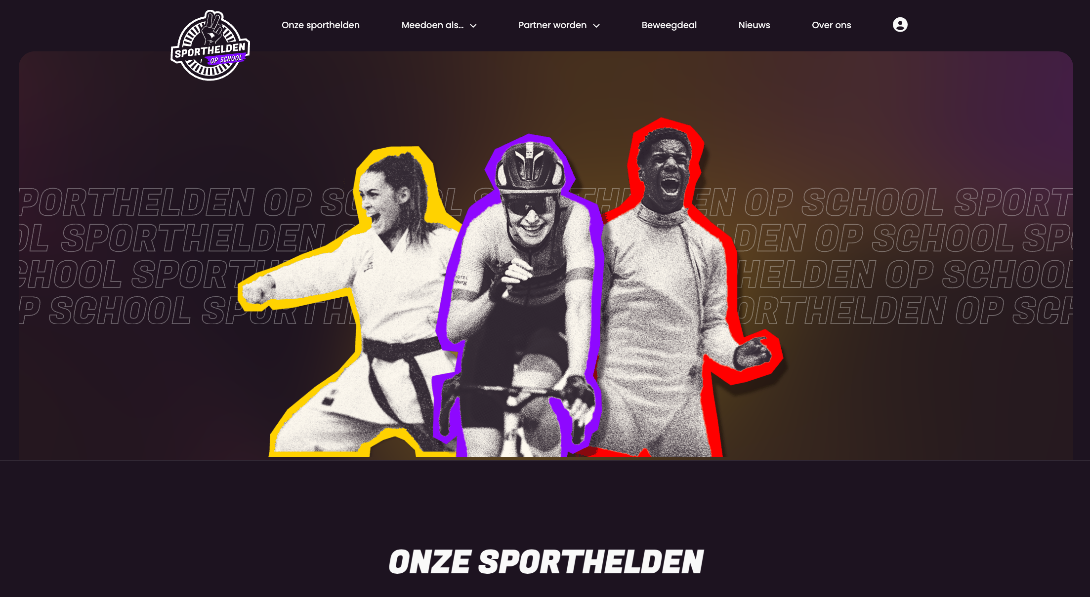 Sporthelden Op School Website
